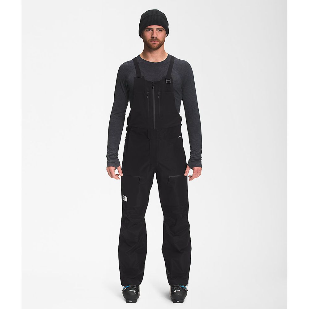 The North Face Ski Pants Mens Australia - The North Face Ceptor Bib Black Mountain (NRP-753140)